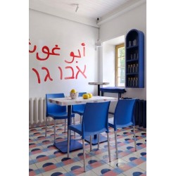 Silla Lerma azul para cafeterias