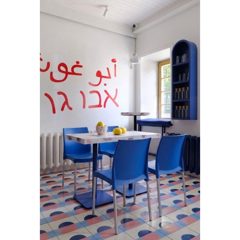 Silla Lerma azul para cafeterias
