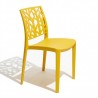 Silla Zasil Amarillo para restaurantes apilable