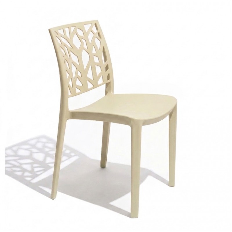 Silla Zasil beige para restaurantes