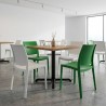 Mesa para restaurante con 4 sillas de plastico